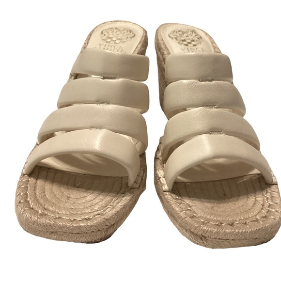 Vince Camuto white‎ Leather Wedges - Molisana size 9 - Picture 3 of 7